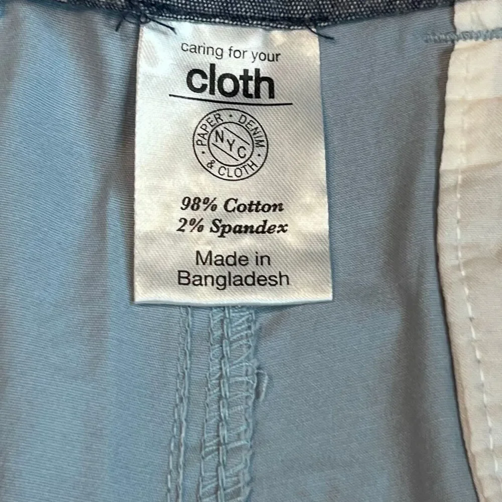 Paperdenim & Cloth Shorts Mens 36 Blue Anchors Casual Preppy Golf Resort Chinos - Picture 10 of 14